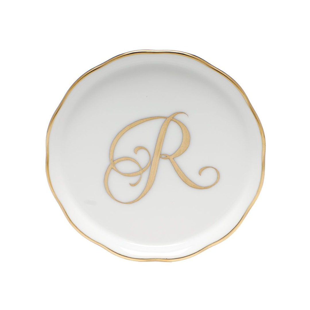 Coaster with Monogram - R