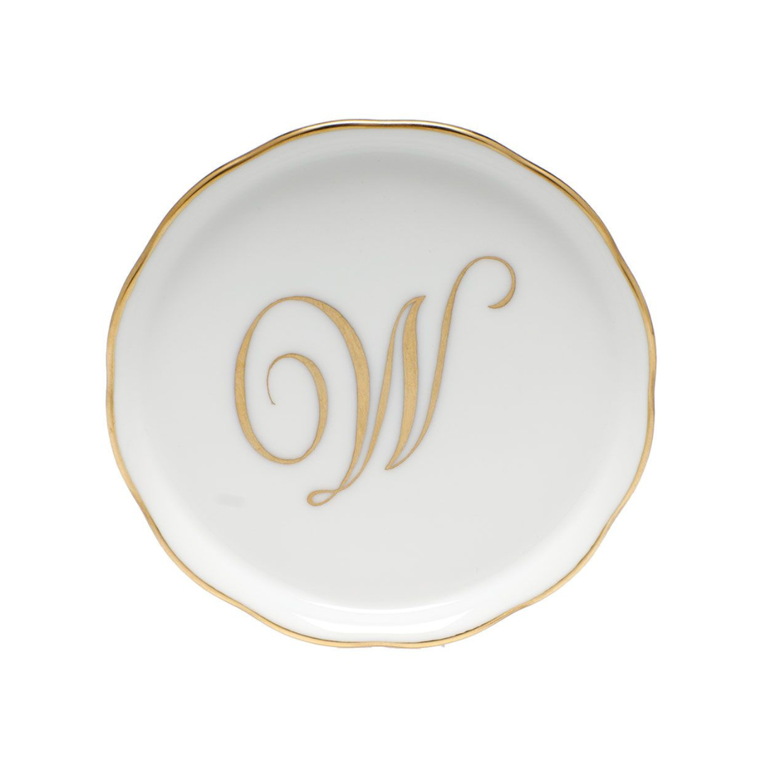 Coaster with Monogram - W