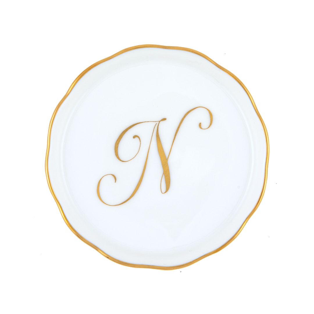 Coaster with Monogram - N