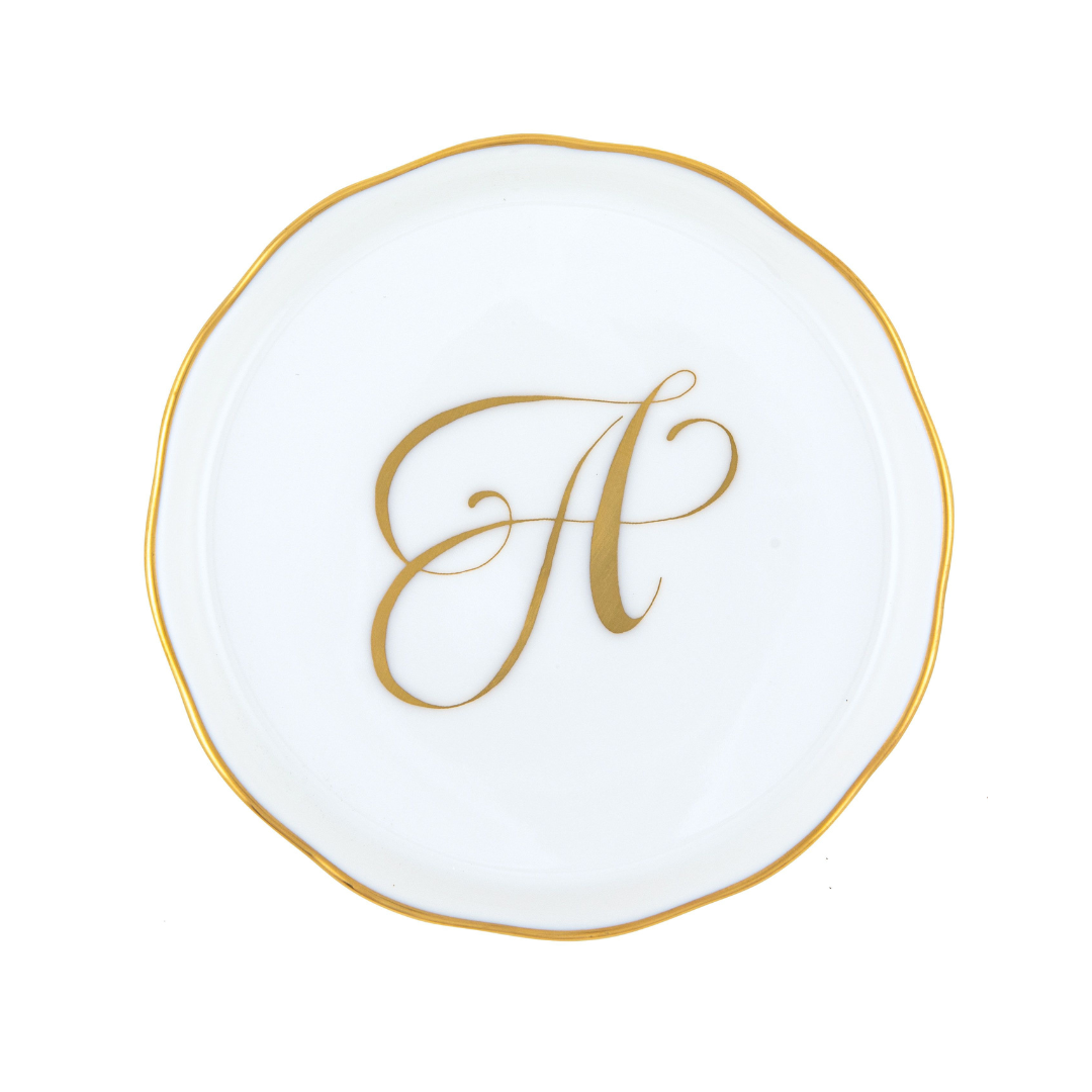 Coaster with Monogram - A