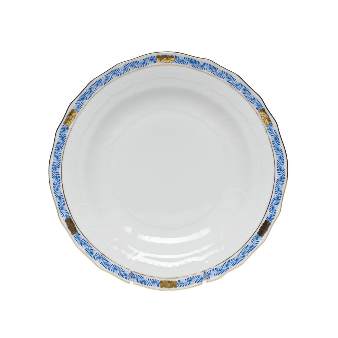 Herend Chinese Bouquet Garland Blue Dessert Plate