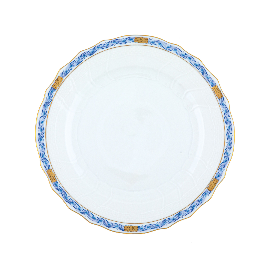 Chinese Bouquet Garland Blue Dinner Plate