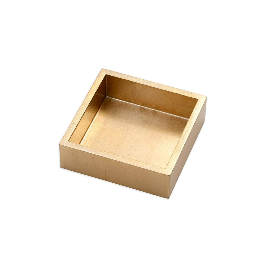Caspari Lacquer Cocktail Napkin Holder in Gold