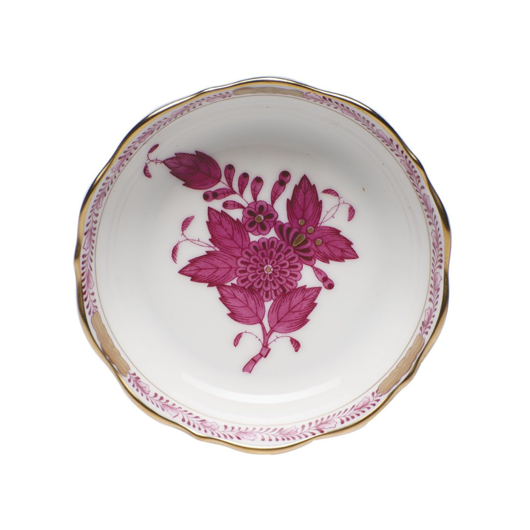 Herend Mini Scalloped Dish - Raspberry