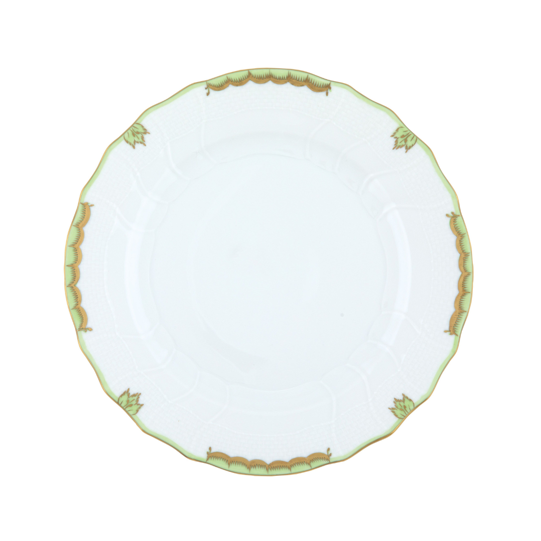 Herend Princess Victoria Green Dinner Plate
