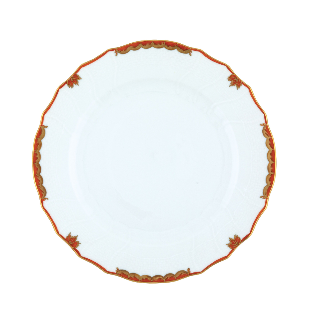 Herend Princess Victoria Rust Dinner Plate
