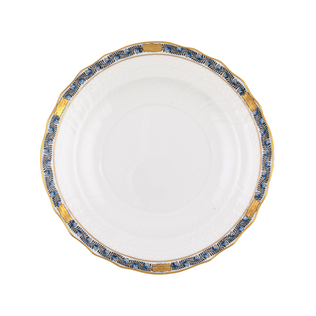 Chinese Bouquet Garland Black Sapphire Salad Plate