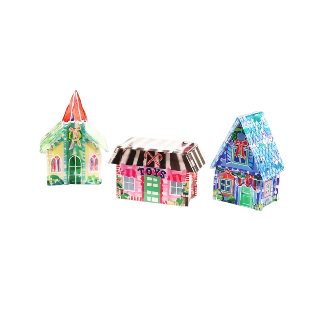 Lauren Dunn Acrylic Christmas Village