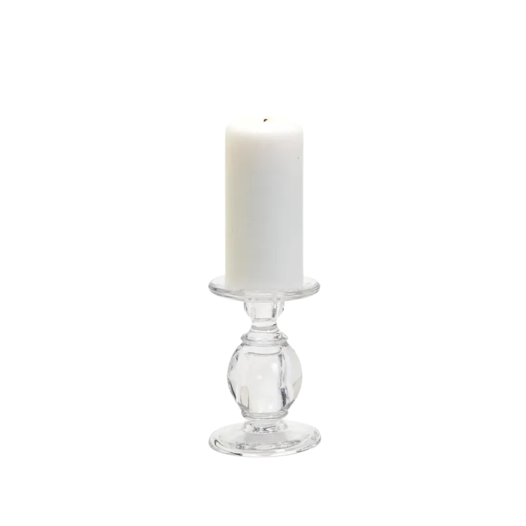Glass Pedestal Candleholders (Small)