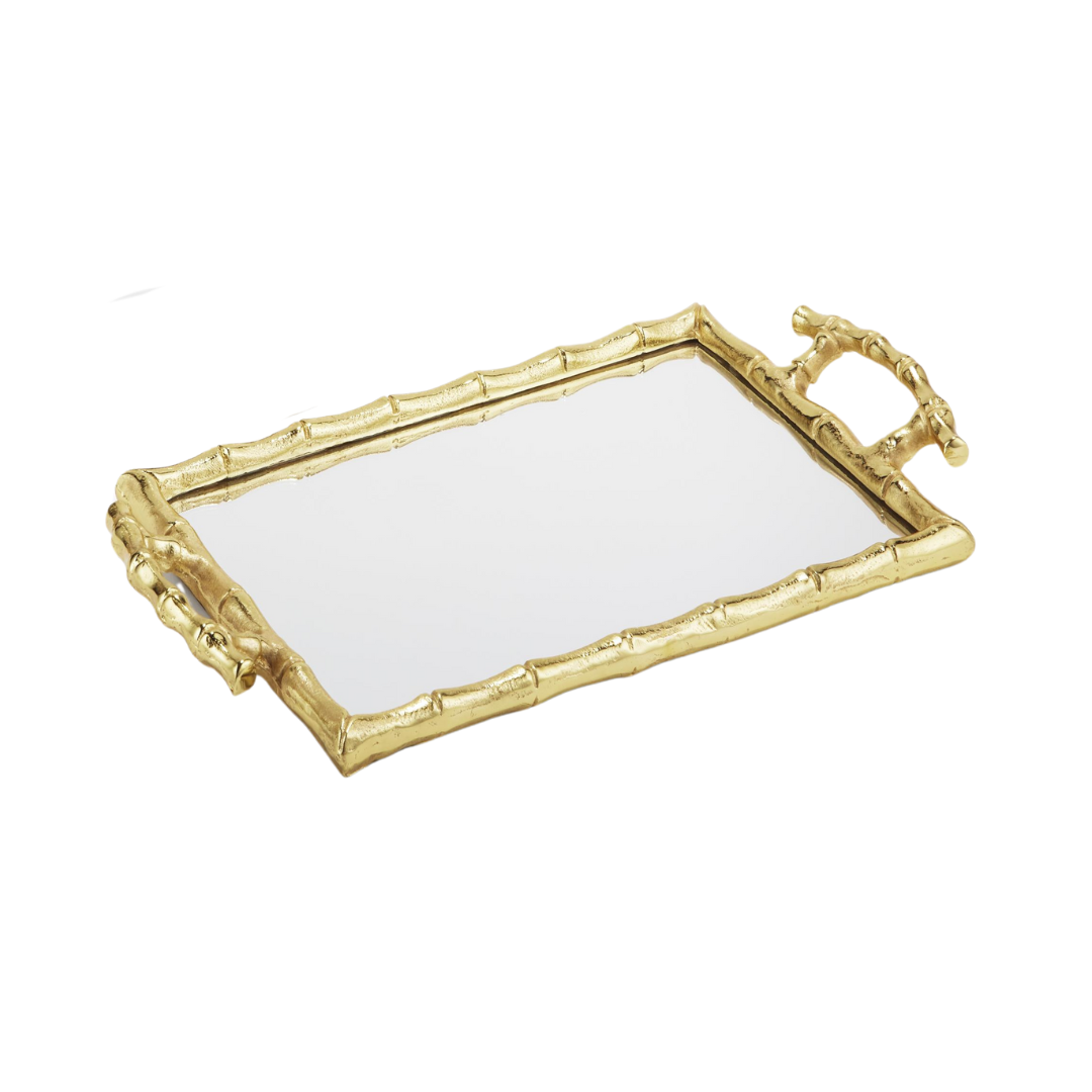 Rectangle Bamboo Mirror Tray