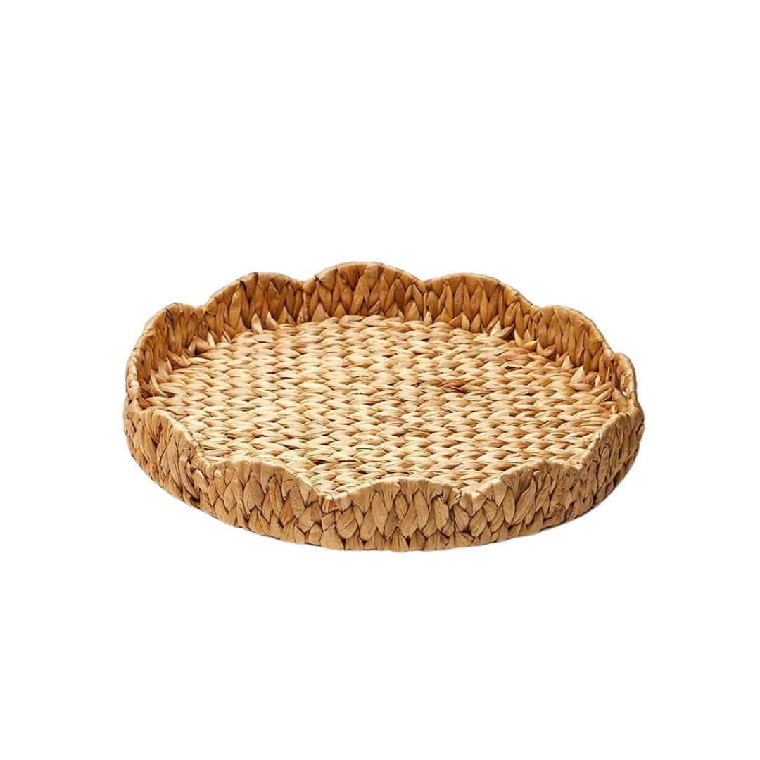 Scalloped Edge Round Tray (Large)