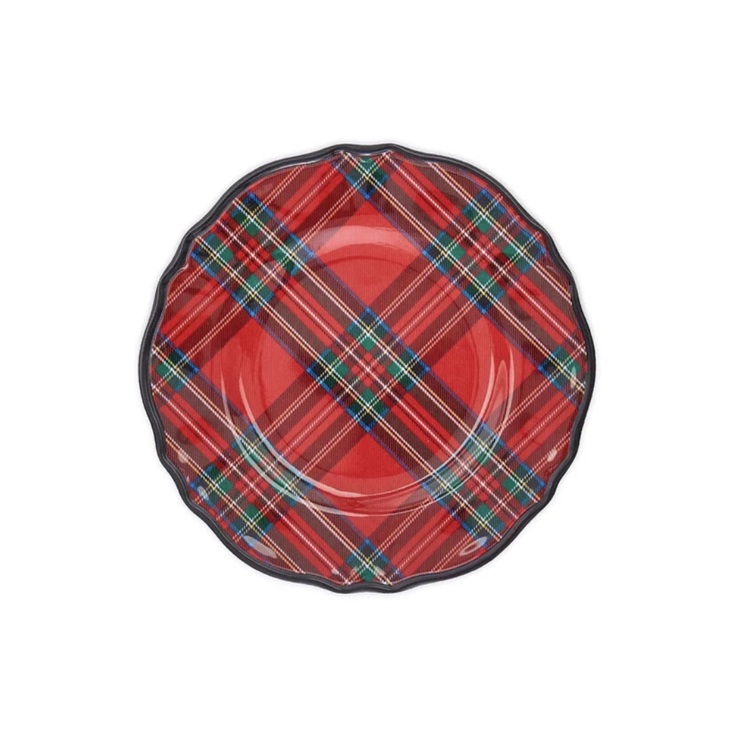 Tartan Melamine Dessert Plates