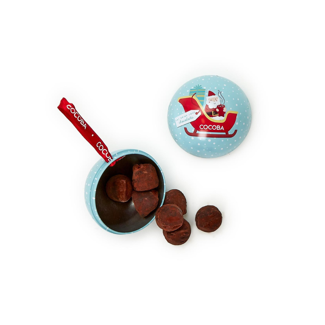 Truffles in Hanging Ornament Tin