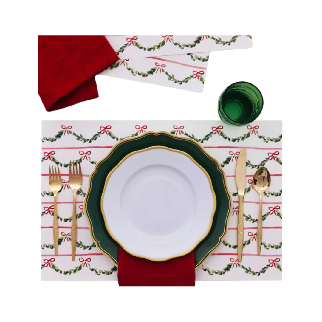 Dogwood Hill Christmas in The City Garland Placemats