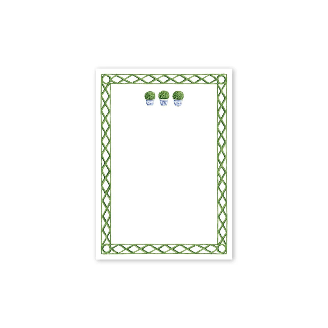 Dogwood Hill Poolside Topiary Notepad