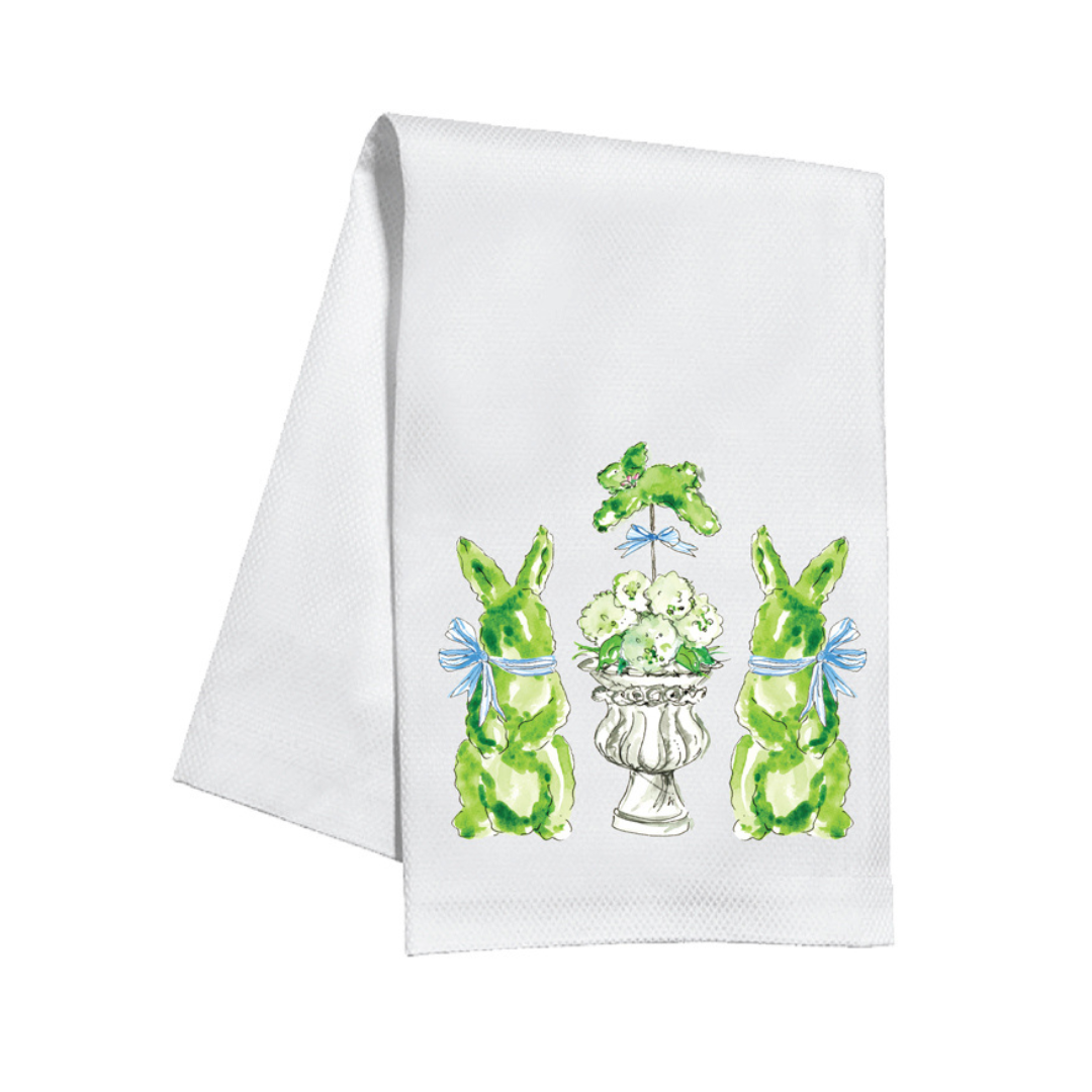 Kitchen Towel Bunny Topiaries