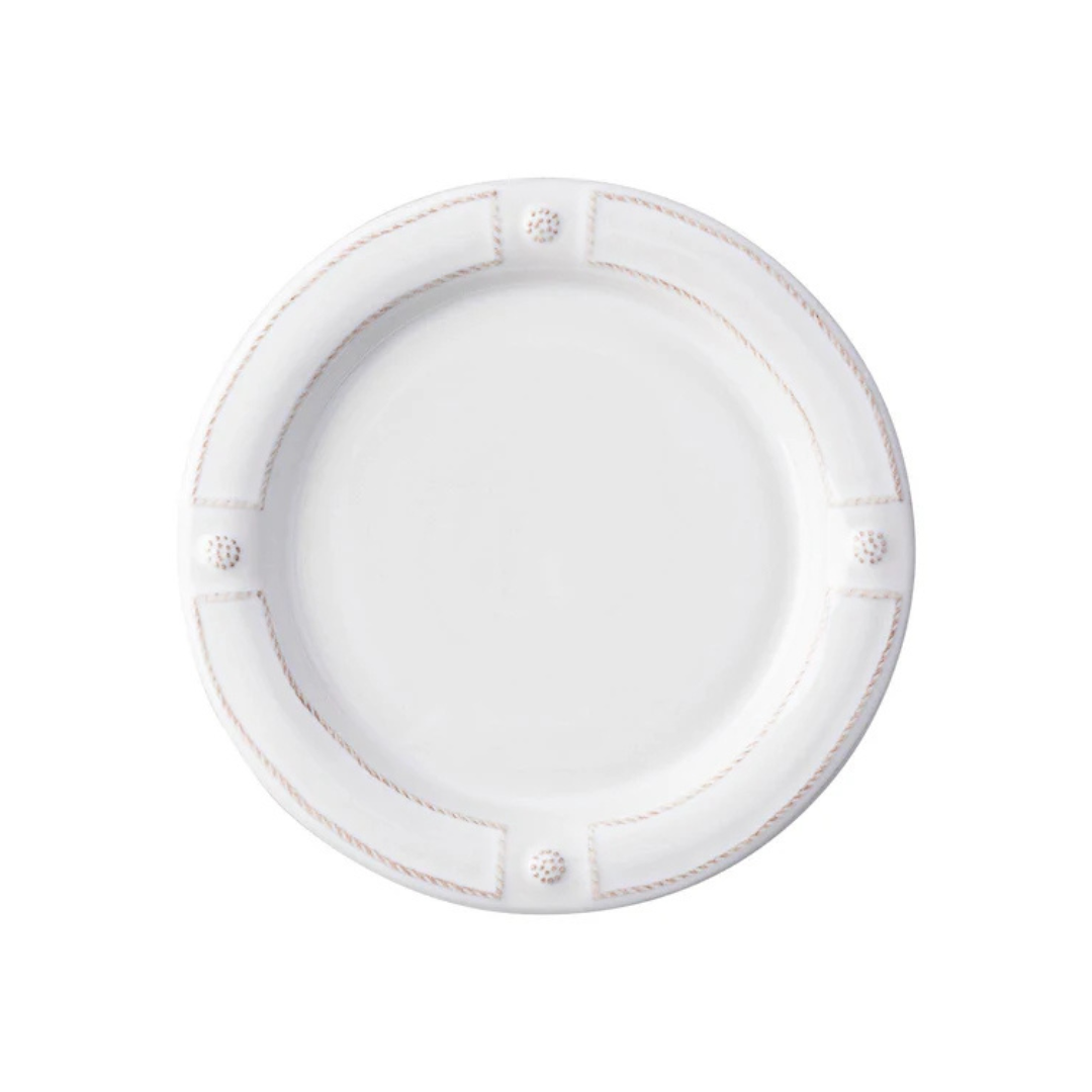 Berry & Thread French Panel Whitewash Dinner Plate- Whitewash