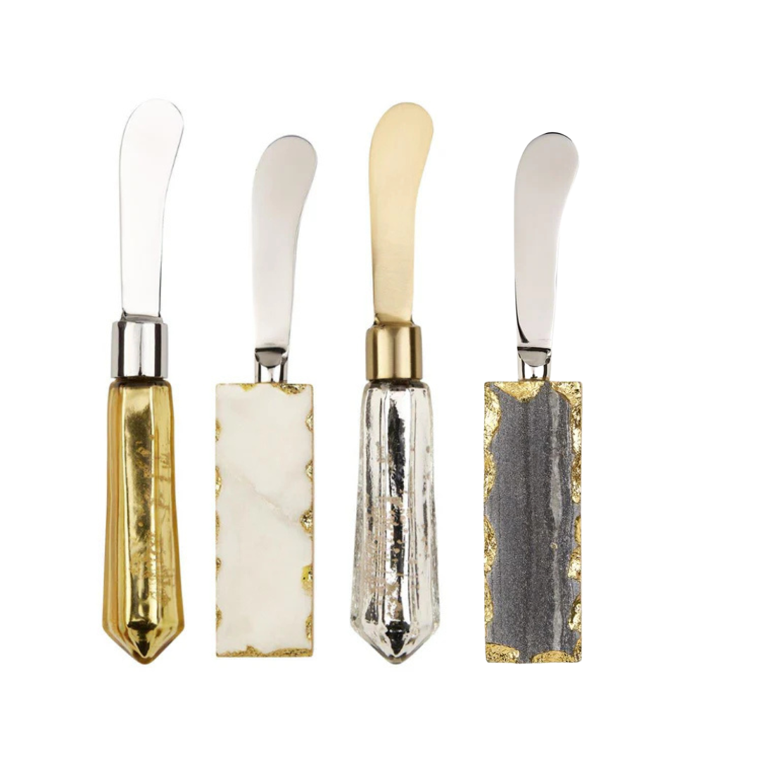 Marble and Metallic Spreader/Knife