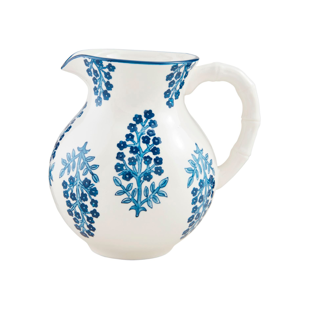 Block Print Pitcher