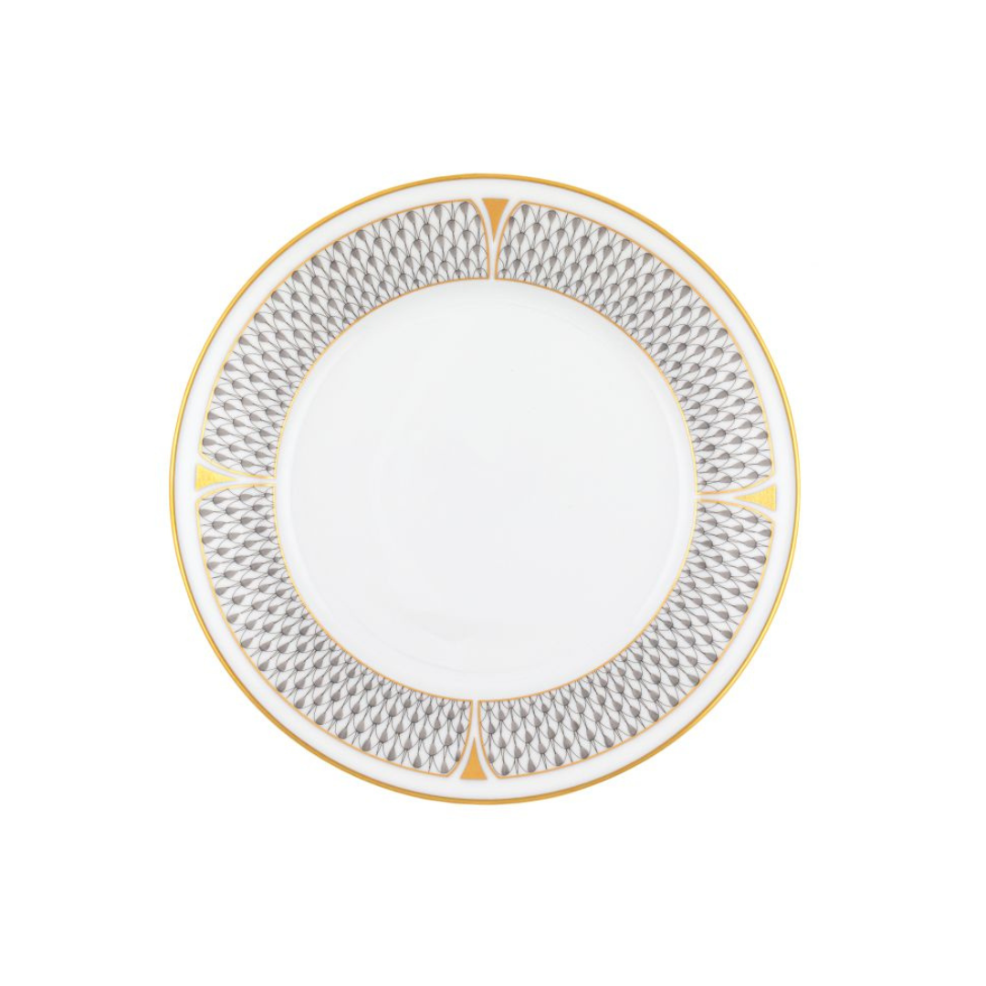 Art Deco Gray Salad Plate