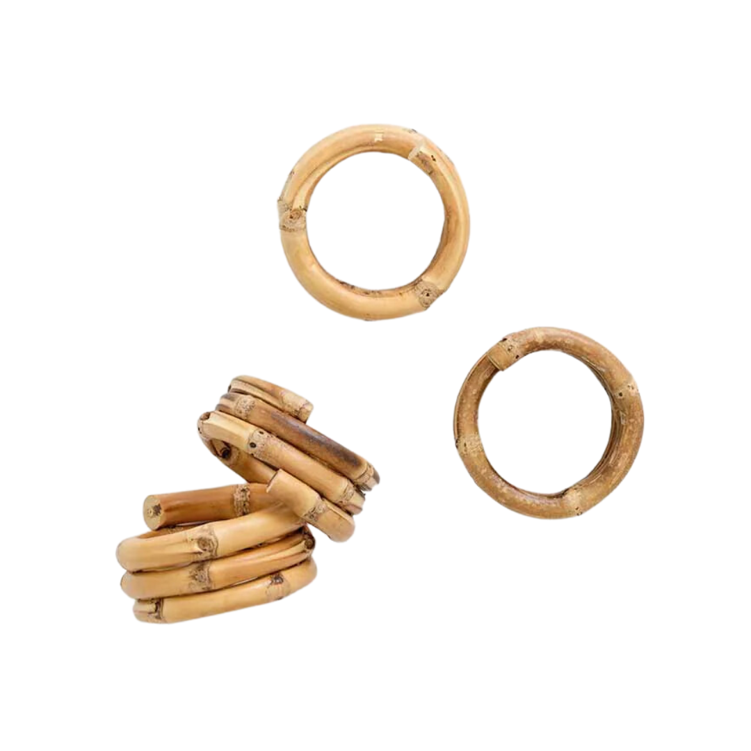 Pomegranate Wrapped Bamboo Napkin Ring