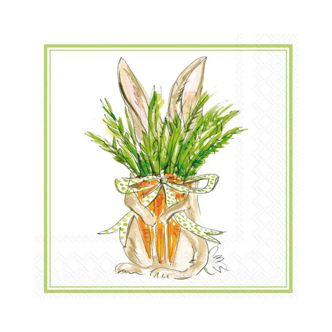 Carrot Bunny Cocktail Napkins