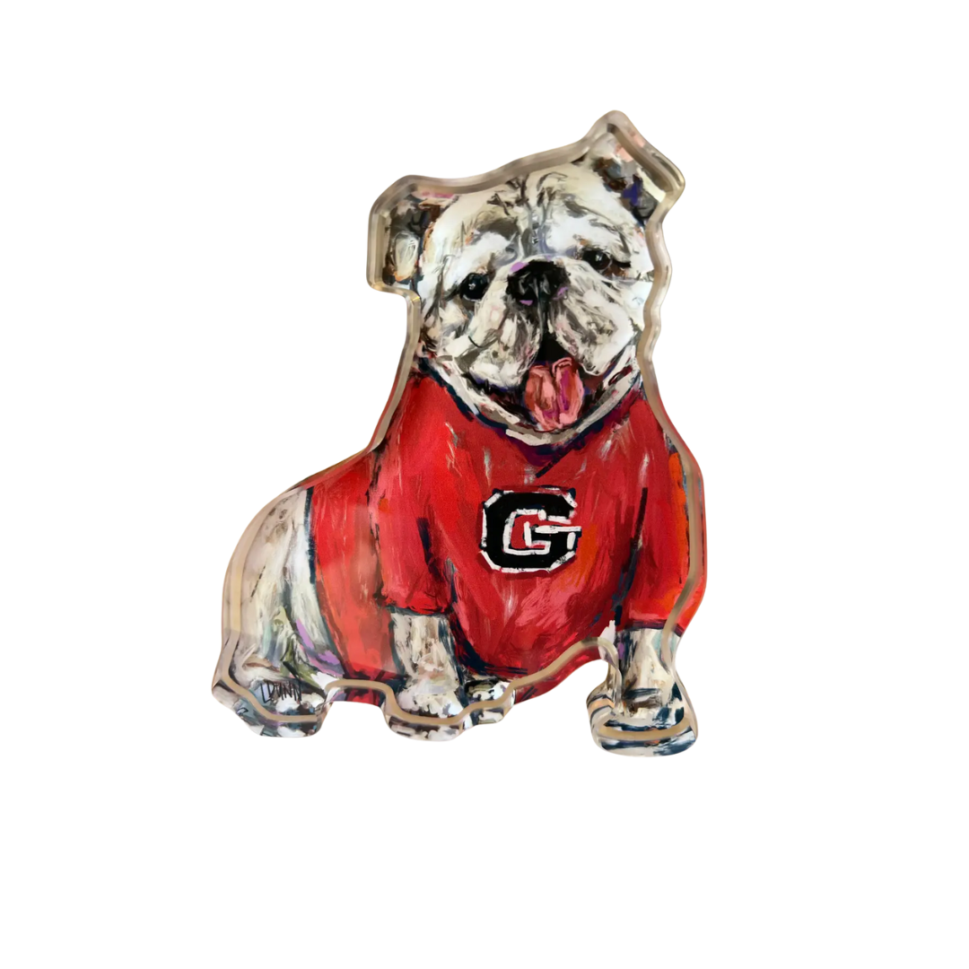 Lauren Dunn Georgia "G" Acrylic Gameday Bulldog