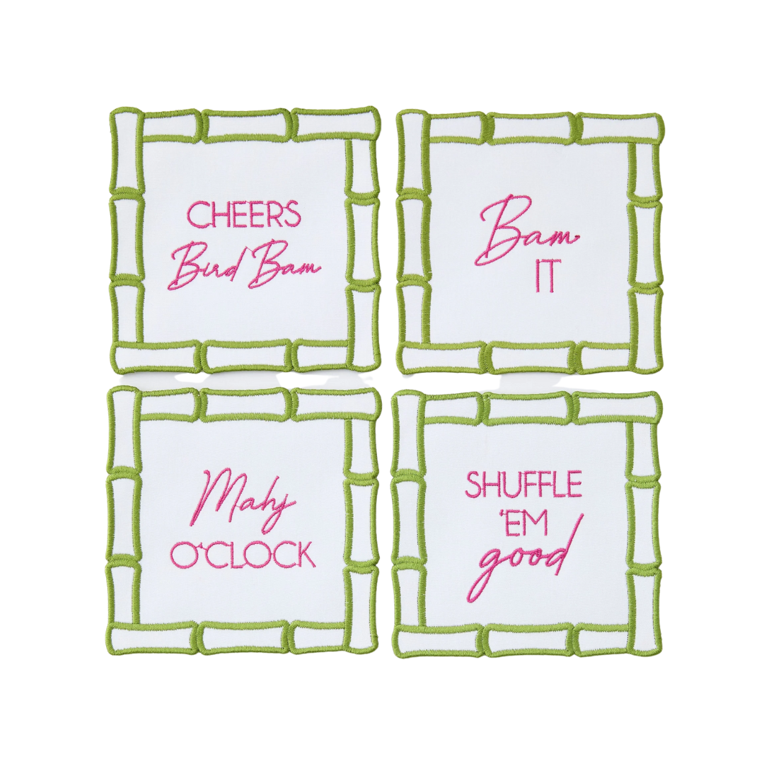 Oh My Mahjong Bamboo Mahjong Cocktail Napkins
