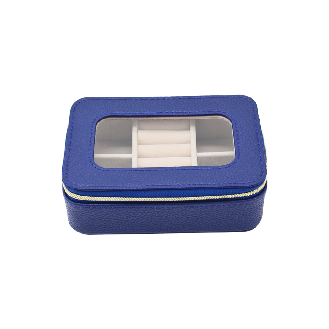 Leah Clear Top Travel Jewelry Case
