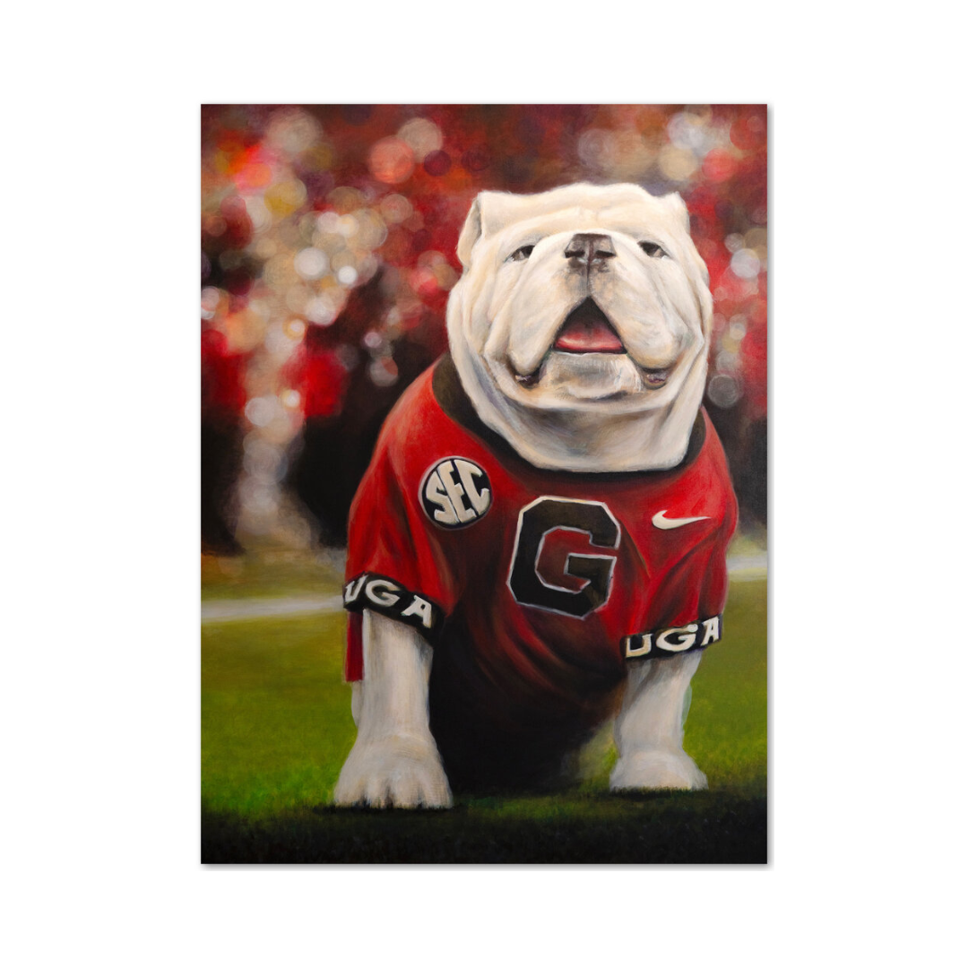 Bryan Horn Art Uga 6x8 Print in Acrylic Frame