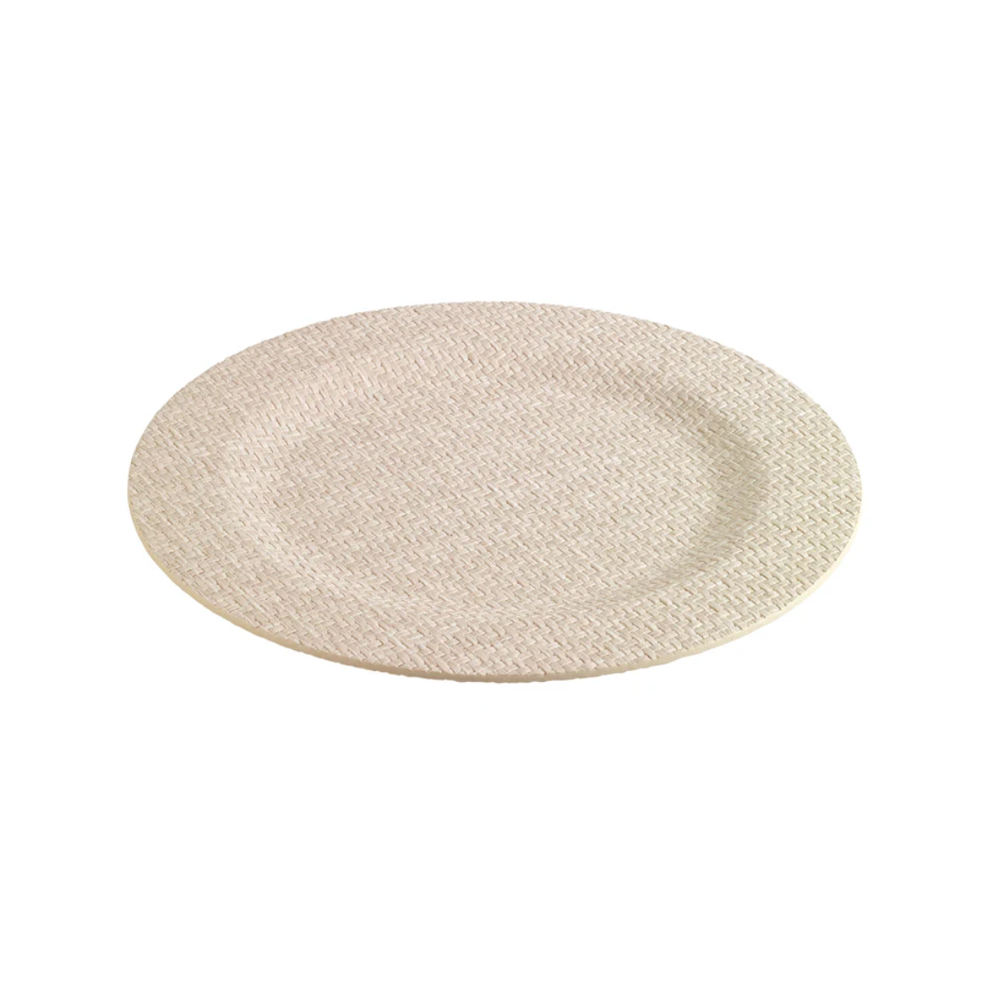 Wicker Cream Charger Plate