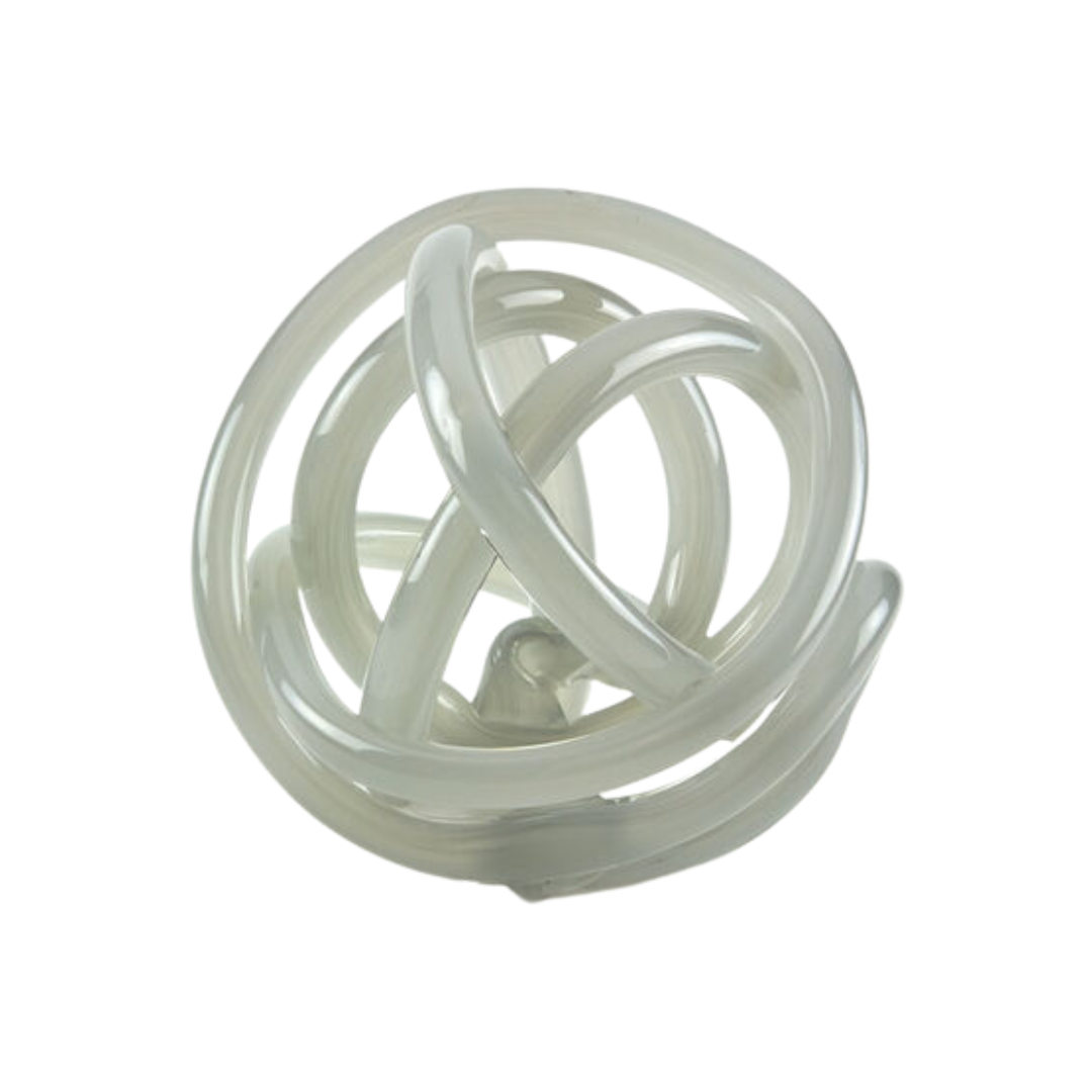 Tizo Design Handblown Glass Knot Gray