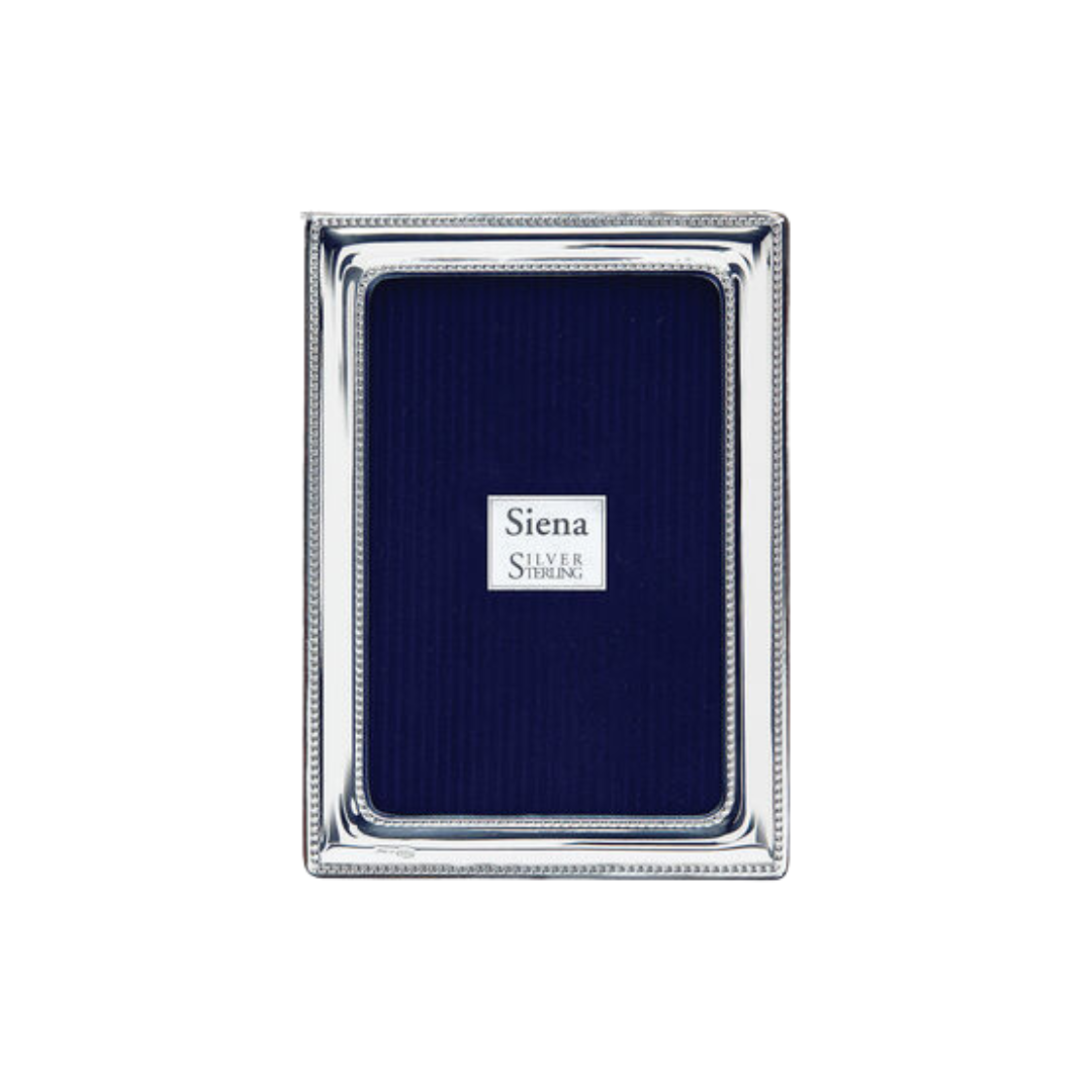Tizo Design 4×6 Double Beaded Siena Sterling Frame