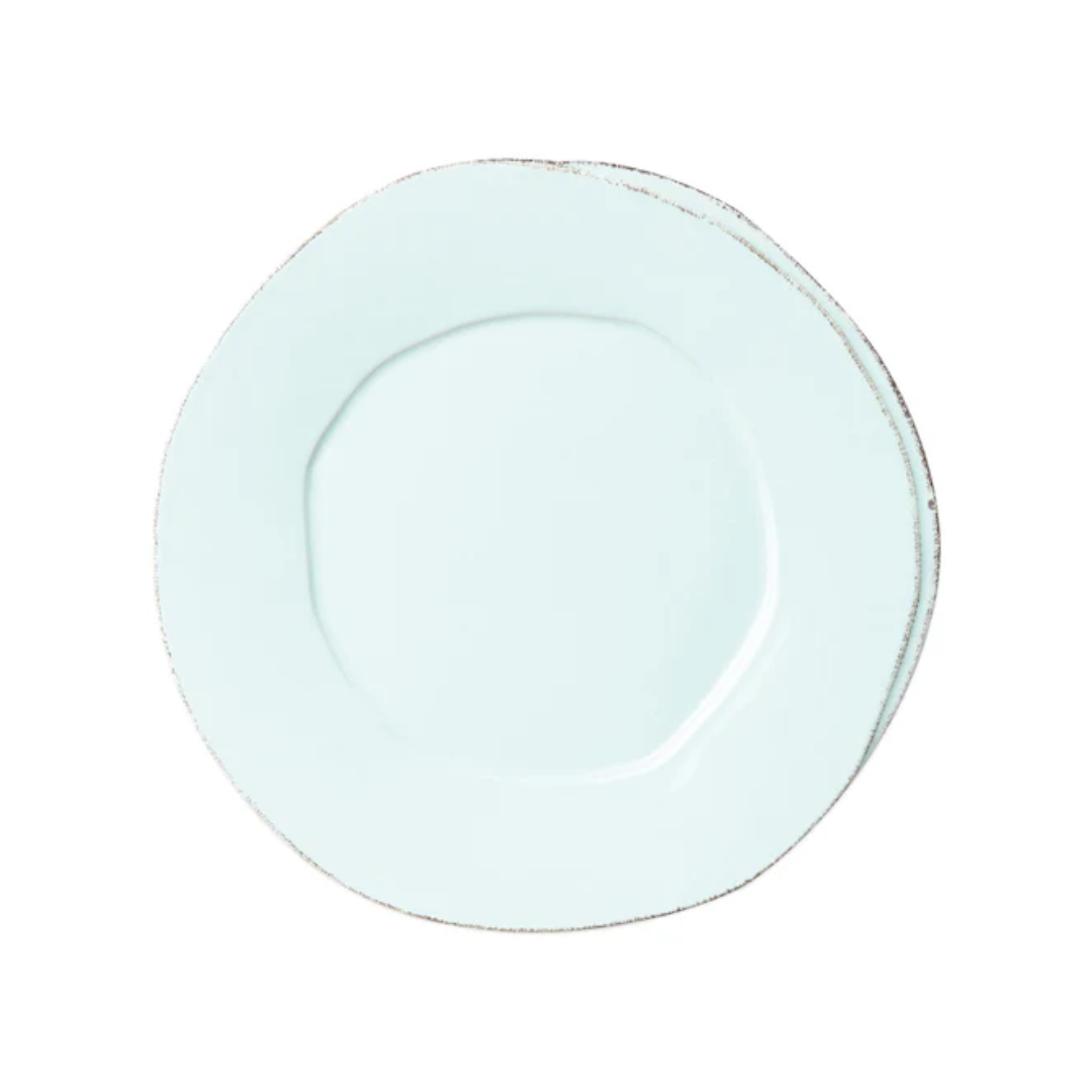 Vietri Lastra Aqua European Dinner Plate