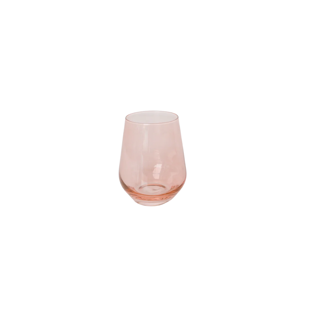 Estelle Blush Stemless Wine Glass