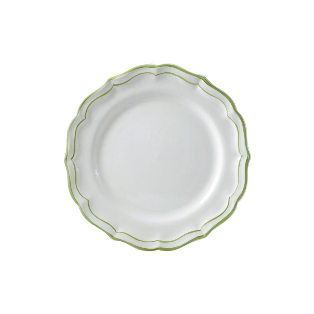 Gien Filet Green Dessert Plate