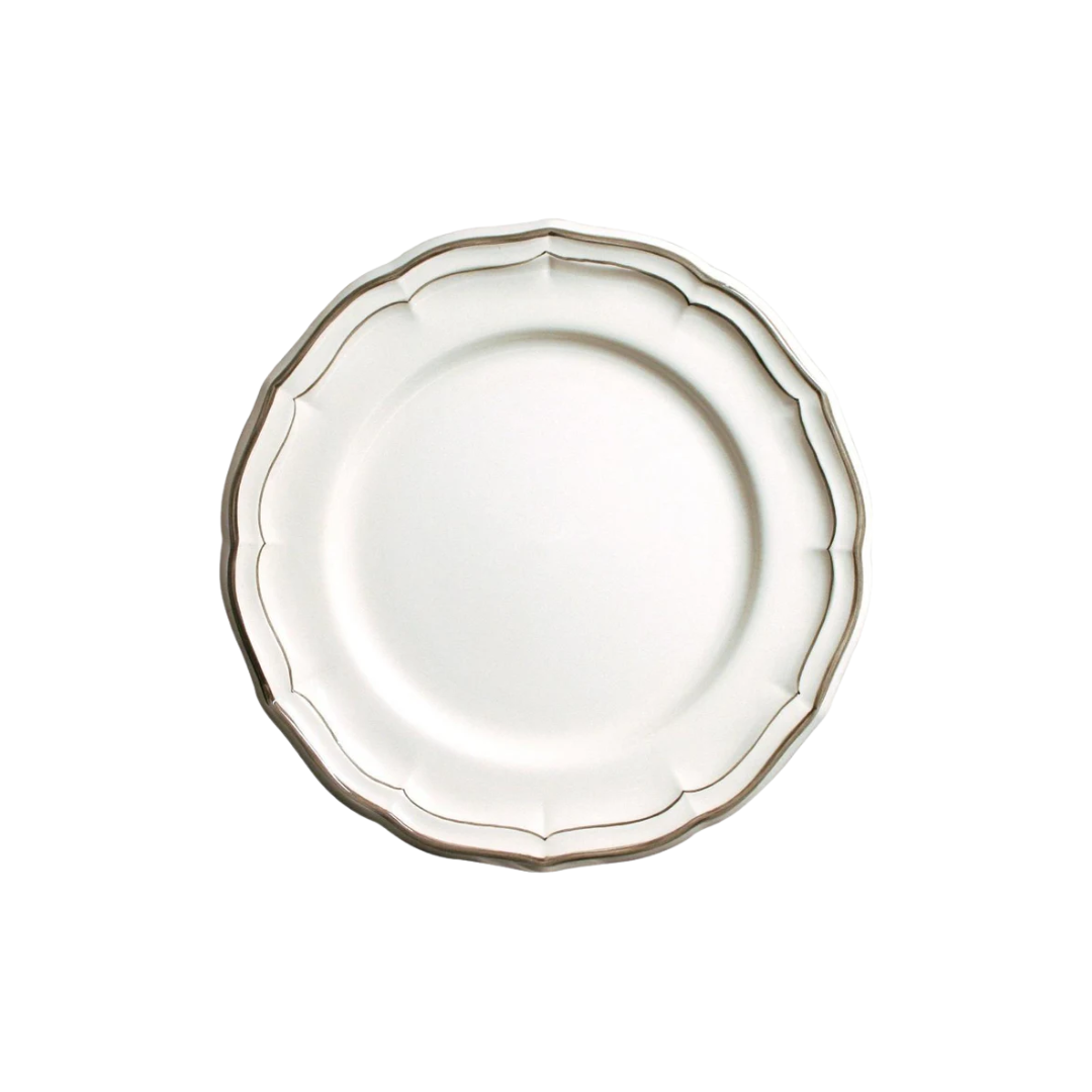 Gien Filet Taupe Dinner Plate