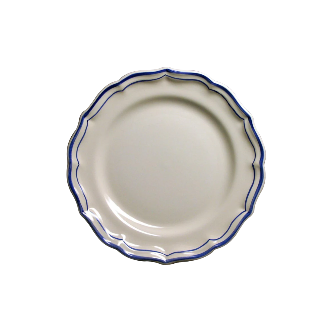 Gien Filet Bleu Dessert Plate