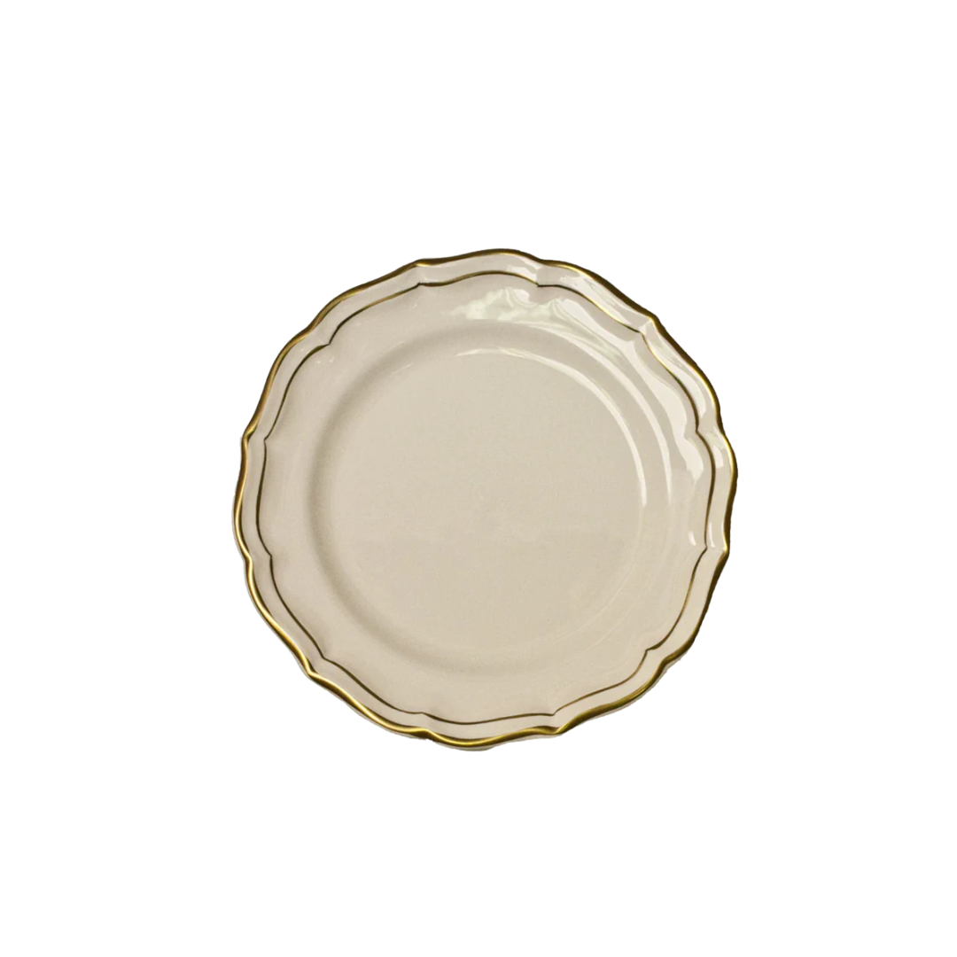 Gien Filet Gold Dessert/Salad Plate