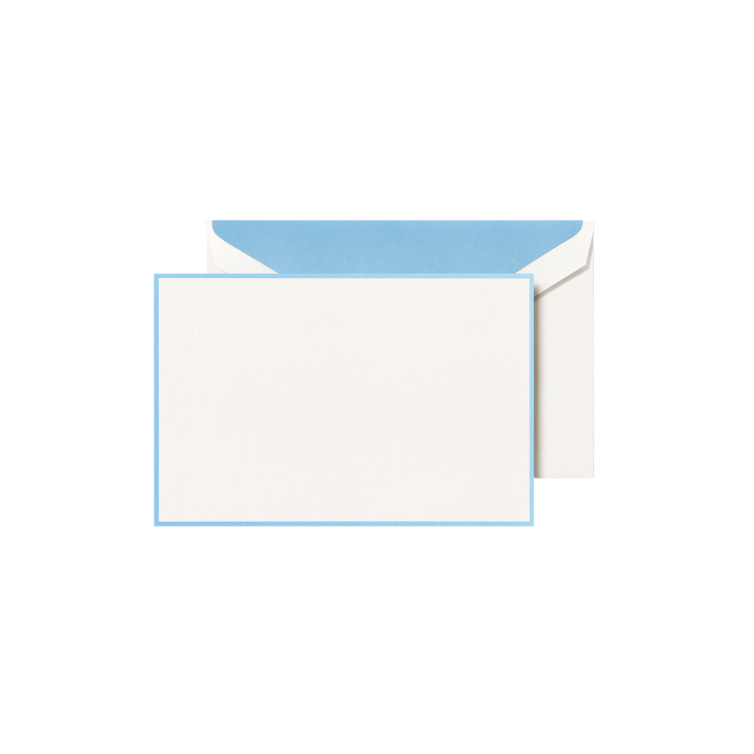 Newport Blue Bordered Card