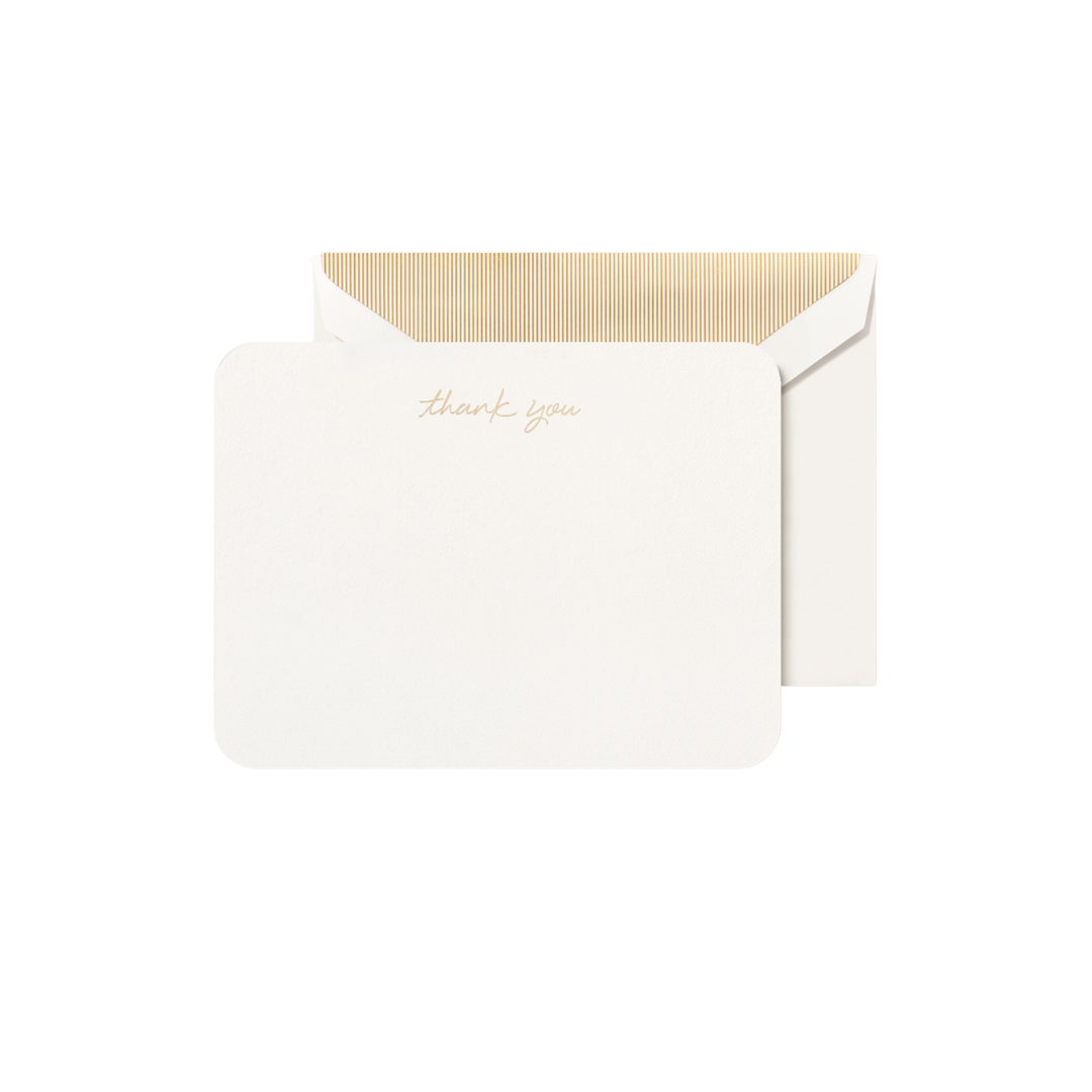 Round Corner Thank You Card