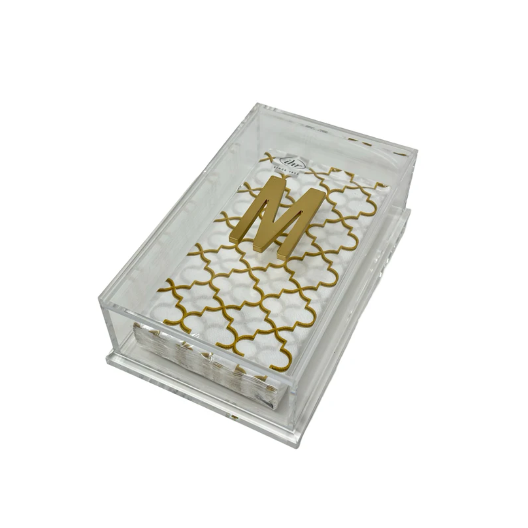 Southern Tribute Monogram Clear Guest Boxes