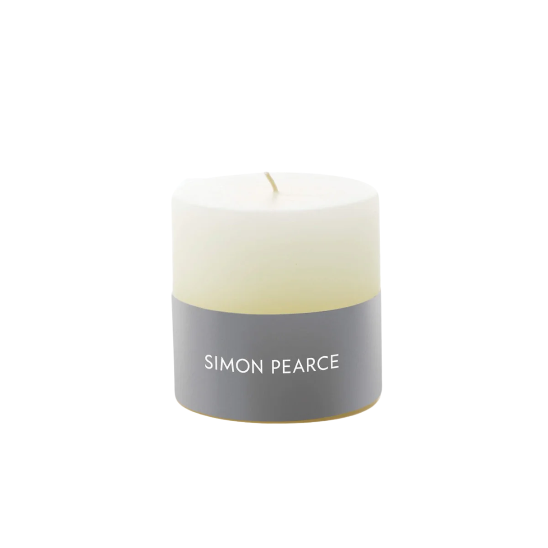 Simon Pearce Ivory Pillar Candle - 3x3