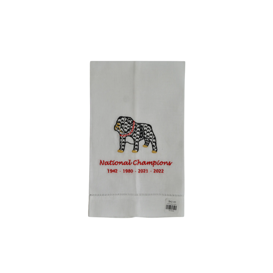 Initial Creations National Championship Embroidered Hand Towels