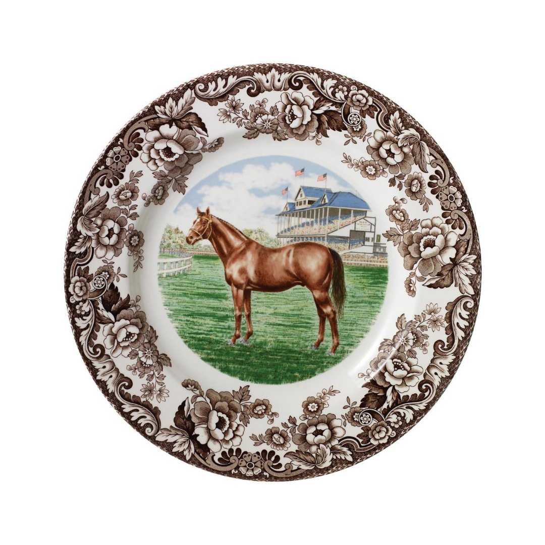 Spode Woodland Dinner Plate 10.5" Thoroughbred