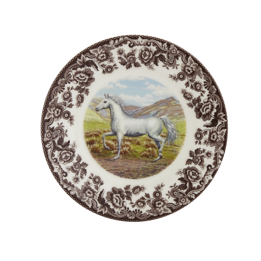 Spode Woodland Horses Salad Plate 8" Arabian