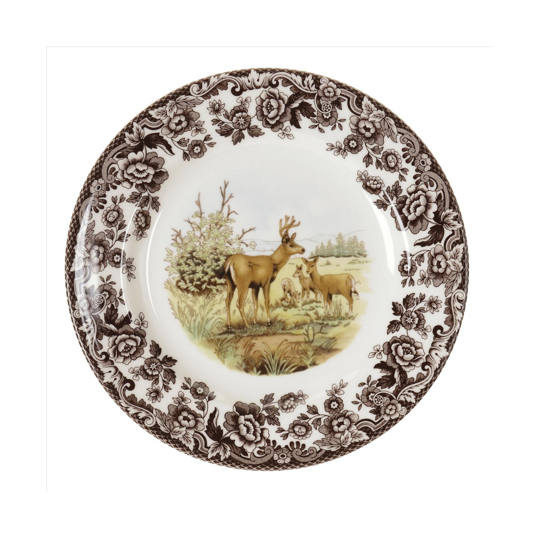 Spode Woodland Salad Plate 8" Mule Deer