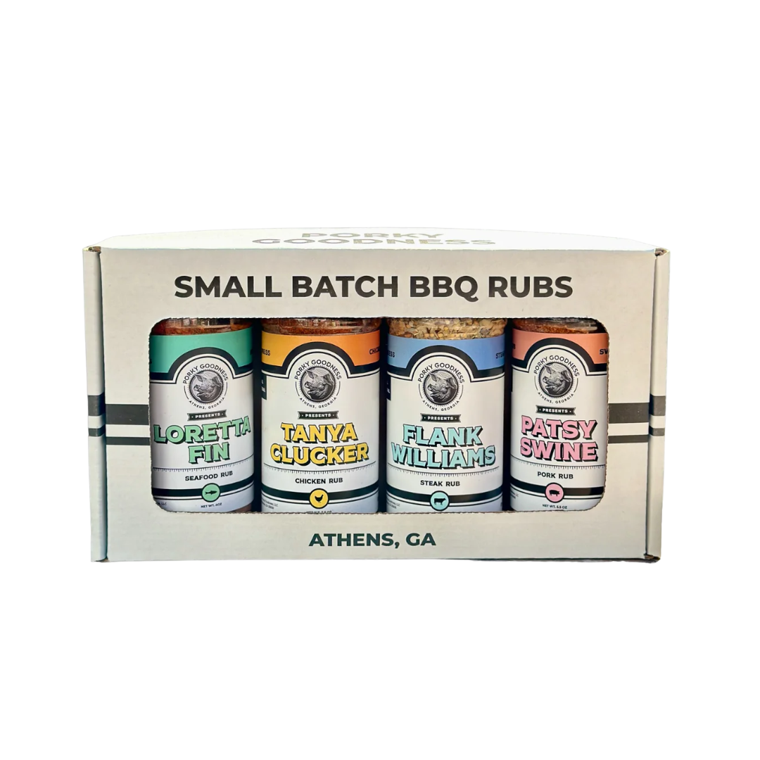 Porky Goodness Set of 4 BBQ Rubs