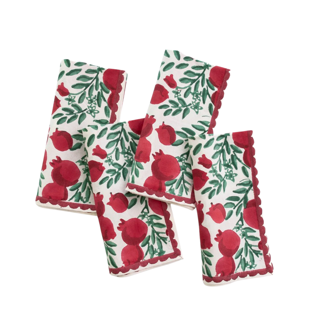 Pomegranate Vine Napkin | Set of 4