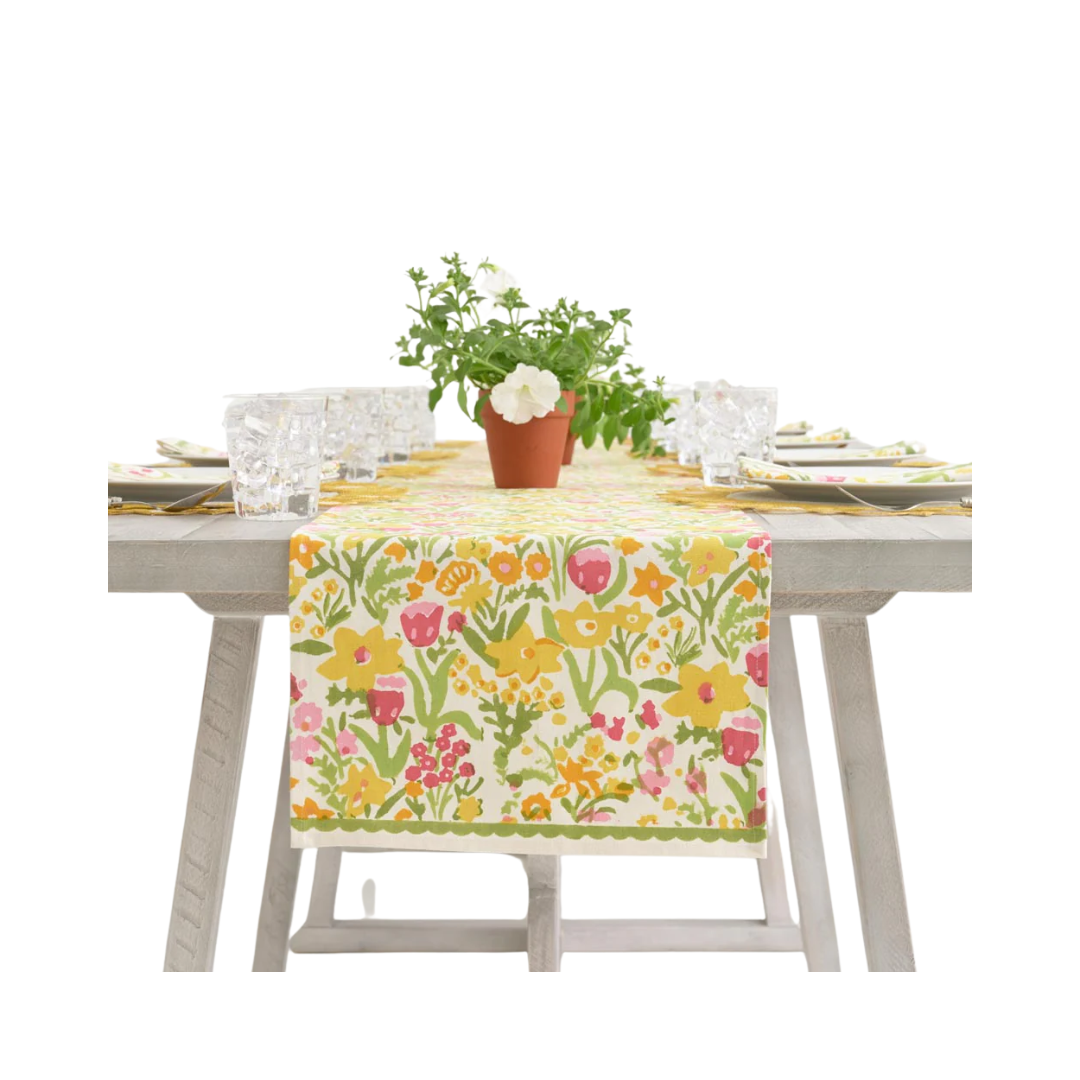 Pomegranate 70s Flower Table Runner